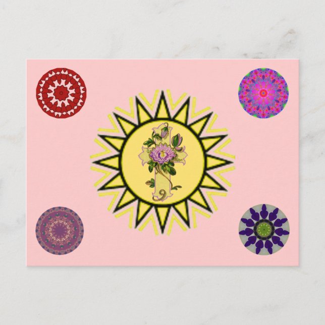 Sun With Cross Postcard (Front)