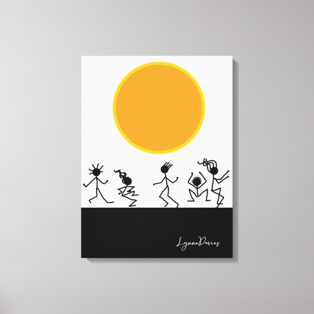 Sun Worshipers Stretched Canvas Print (Front)