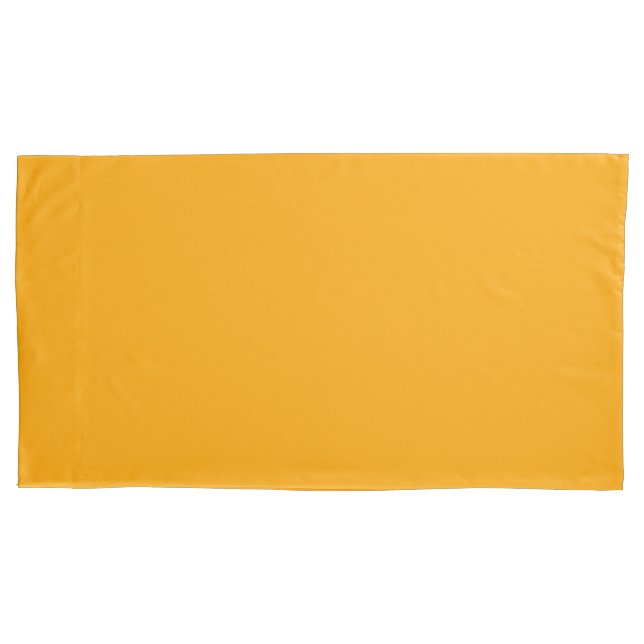 Sun Yellow colour Easily Customise This Pillowcase (Front-Left)