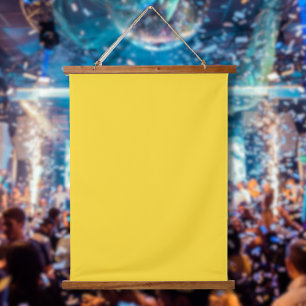 Sun Yellow Solid Colour Classic Elegant Hanging Tapestry