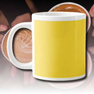 Sun Yellow Solid Colour   Classic Elegant Large Coffee Mug