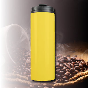 Sun Yellow Solid Colour   Classic Elegant Thermal Tumbler