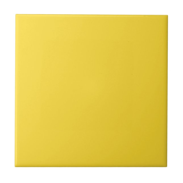 Sun Yellow Solid Colour | Classic Elegant Tile (Front)