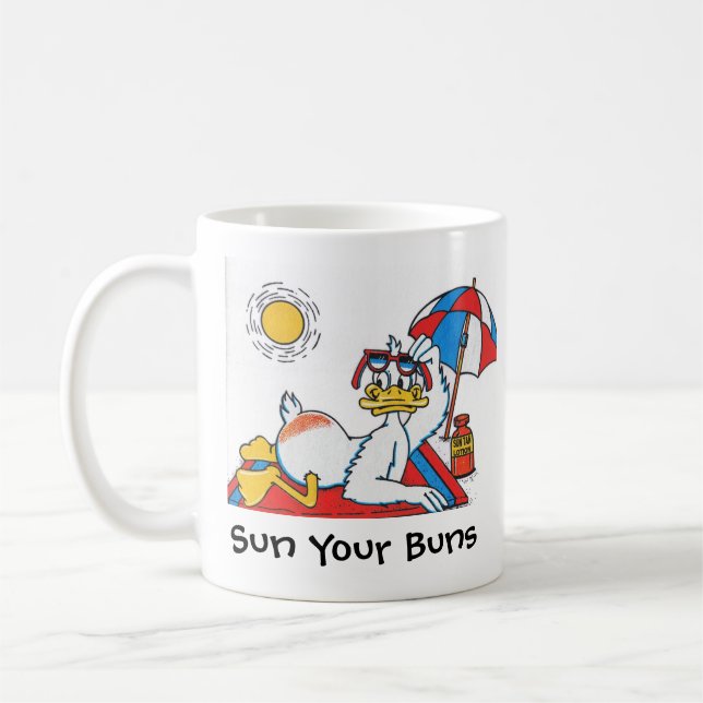 Sun Your Buns Mug (Left)