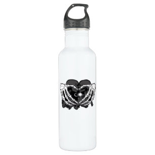 Sunand~1 - Skeleton Heart Hands  710 Ml Water Bottle