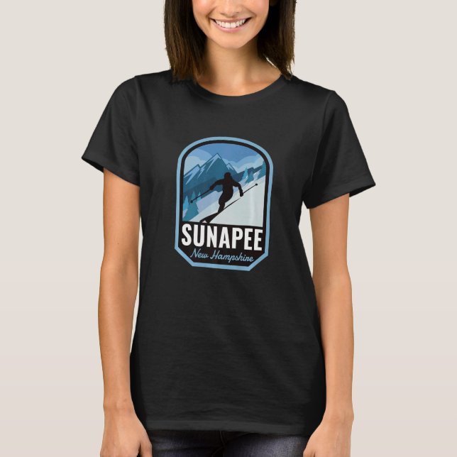 Sunapee New Hampshire Ski Mountain T-Shirt (Front)