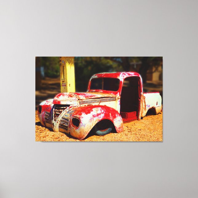 SUNBAKED PICKUP 32x48 Canvas Print (Front)