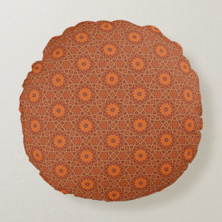 Sunbaked Star Medallion Round Cushion