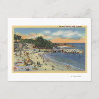 Sunbathers & Swimmers at the Beach