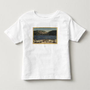 Sunbathers & Swimmers on the Beach Toddler T-Shirt