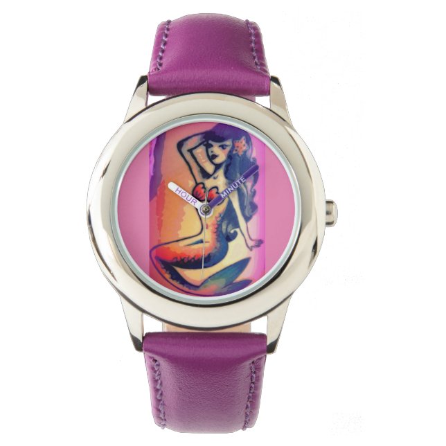 sunbathing mermaid beauty watch (Front)