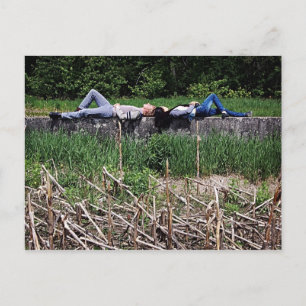 Sunbathing - Shift by Richard Serra Postcard