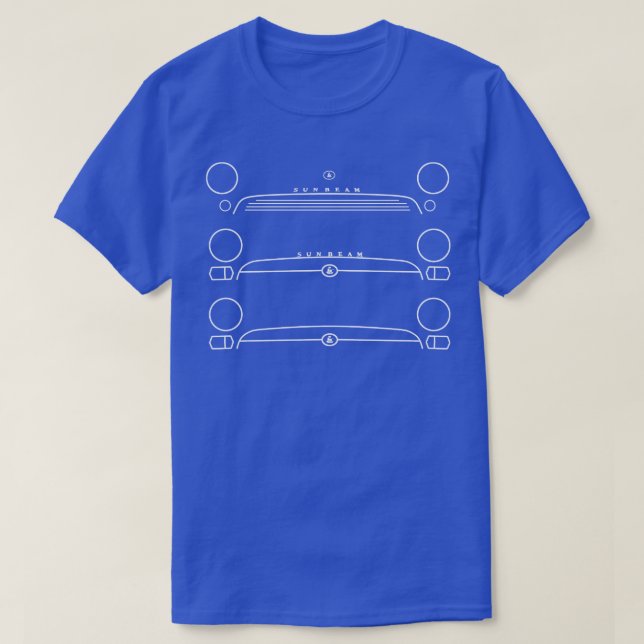 Sunbeam Alpine IV classic British evolution white  T-Shirt (Design Front)