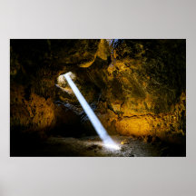 Sunbeam Through A Lava Tube 