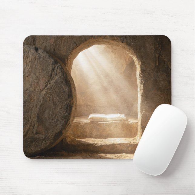 Sunbeams In an Empty Tomb Mouse Mat (With Mouse)