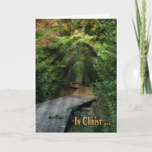 Sunbeams In Woods Sympathy Card