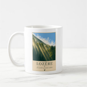 Sunbeams Through the Mountain Forest Coffee Mug