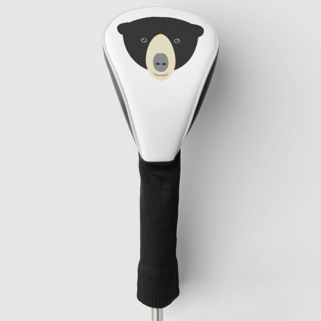 Sunbear Face Golf Head Cover (Front)