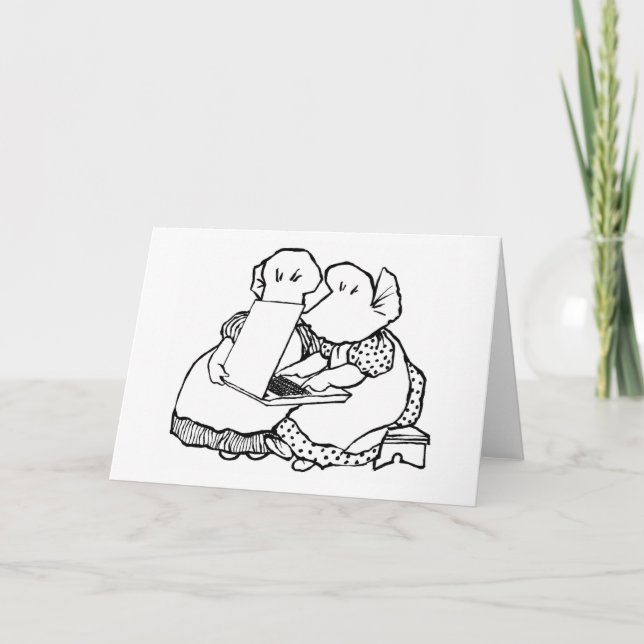 Sunbonnet Smart Logo Greeting Card (Front)