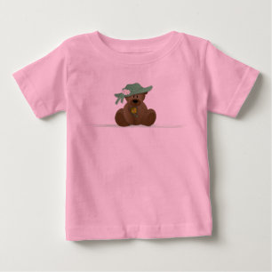 Sunbonnet Teddy Bear Baby T-Shirt