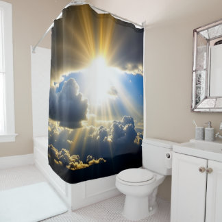Sunbreak Through Clouds Shower Curtain