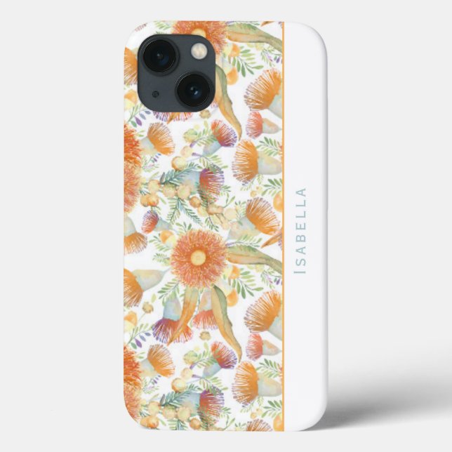 Sunburnt Wattle & Eucalyptus Customisable  Case-Mate iPhone Case (Back)