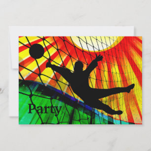 Sunburst and Net Soccer Goalie Invite