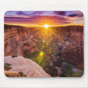 Sunburst at Canyon de Chelly, AZ Mouse Mat