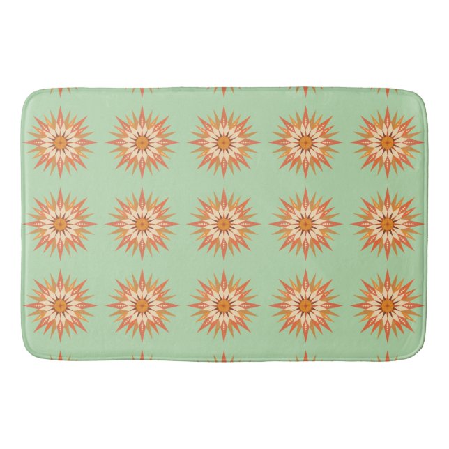 Sunburst Boho Bath Mat (Front)