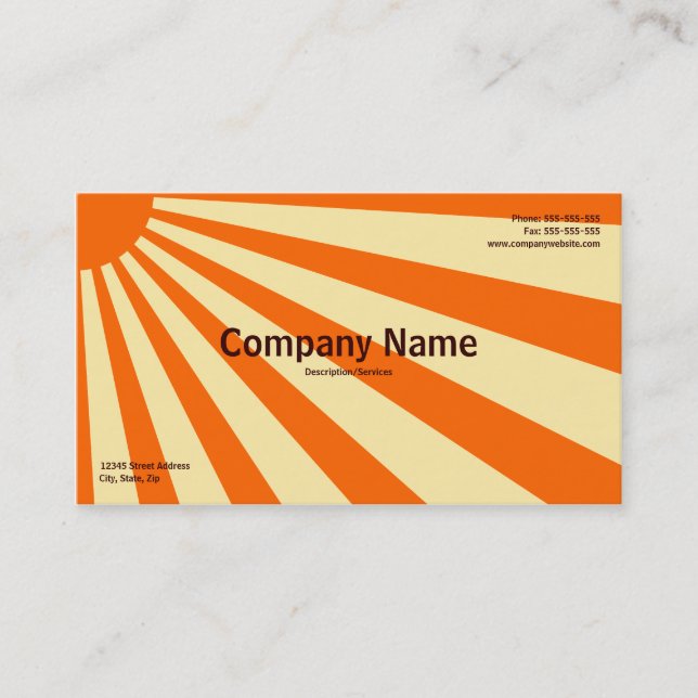 Sunburst Business Card (Front)