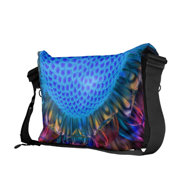 Sunburst Daisy (Inverted) Rickshaw Messenger Bag (Back Right)