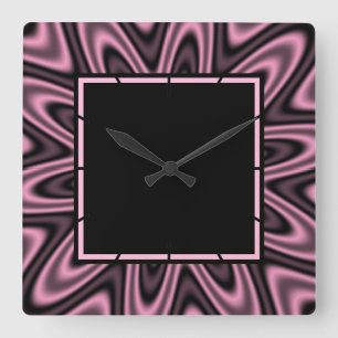 Sunburst Daisy Square Wall Clock