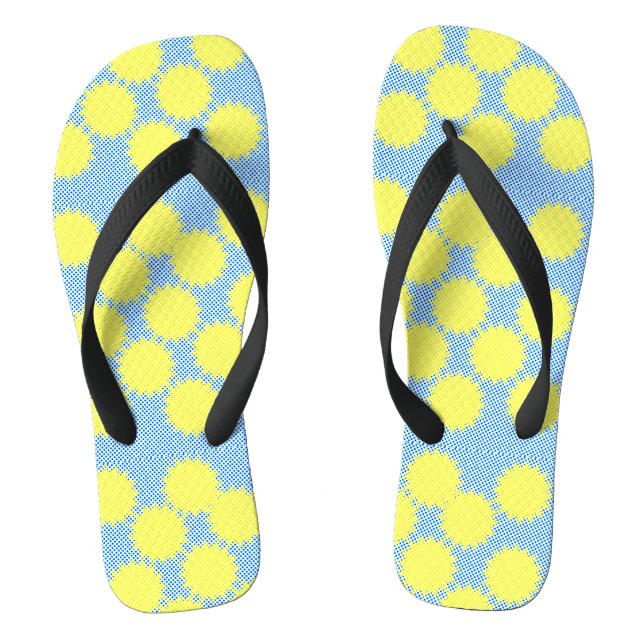 Sunburst Flip Flops (Footbed)