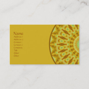 Sunburst Fractal Kaleidoscope Business Card