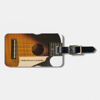 Sunburst Guitar Ukulele Customise Luggage Tag