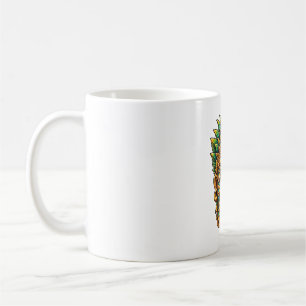 Sunburst Hibiscus Tiki Coffee Mug