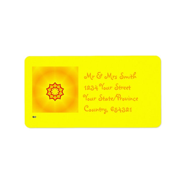 Sunburst Labels (Front)