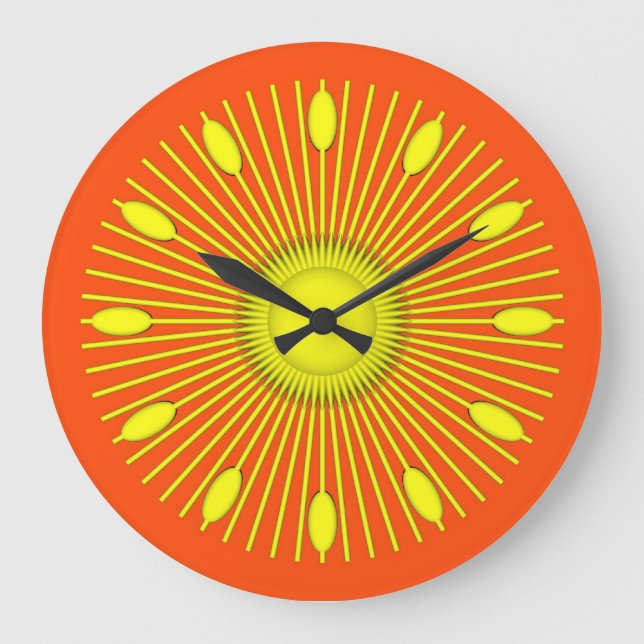 Sunburst Large Clock (Front)