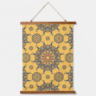 Sunburst Mandala Pattern Hanging Tapestry