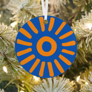 Sunburst Metal Tree Decoration