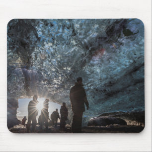Sunburst On People In Ice Cave Mouse Mat
