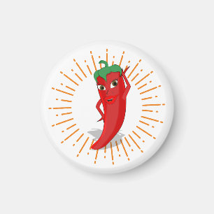 Sunburst Red Hot Pepper Diva Magnet