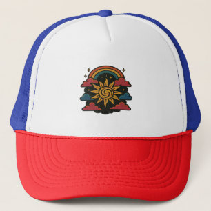 Sunburst Reverie – Vintage Daydream Trucker Hat