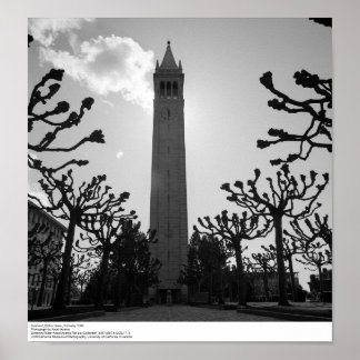 Sunburst, Sather Tower, February 1966 Poster