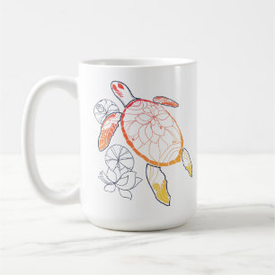 Sunburst Sea Turtle Coffee Mug