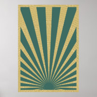  Sunburst stripes posters