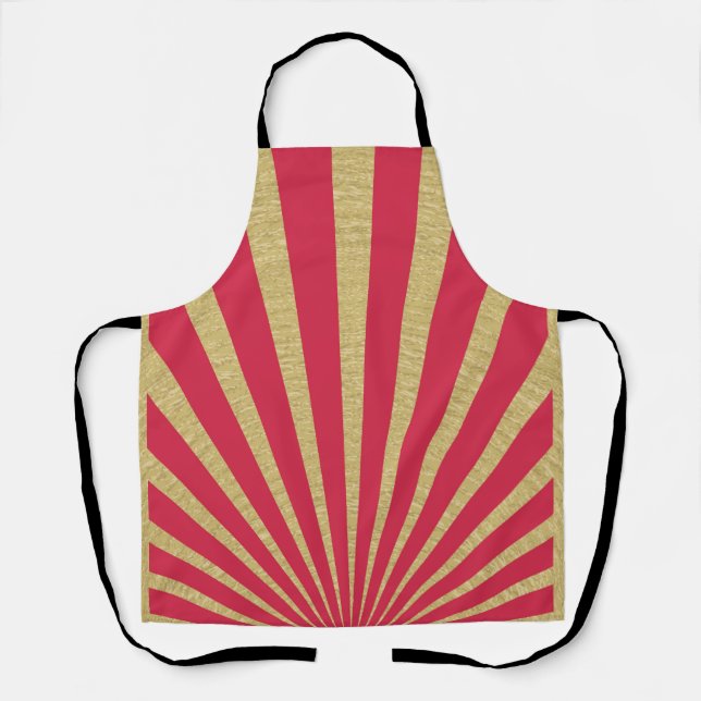 Sunburst stripes posters apron (Front)