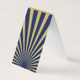 Sunburst stripes posters business card