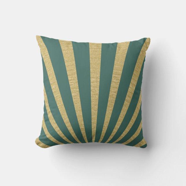 Sunburst stripes posters cushion (Front)