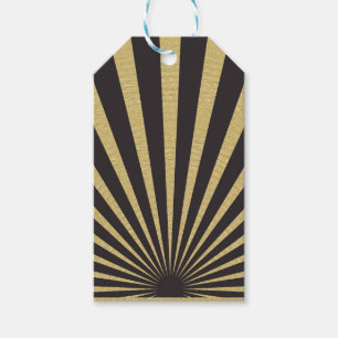 Sunburst stripes posters gift tags